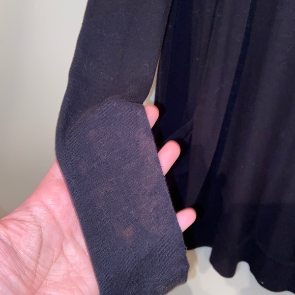 Basic Black Cardigan with Pockets - Size L - Picture 4 of 4